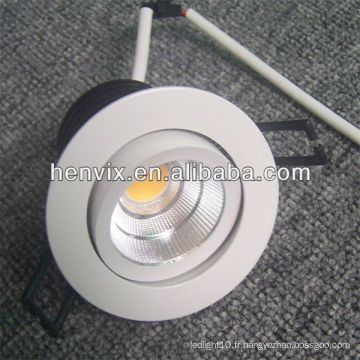 Haute qualité réglable et réglable 7w de haute qualité led downlight cob